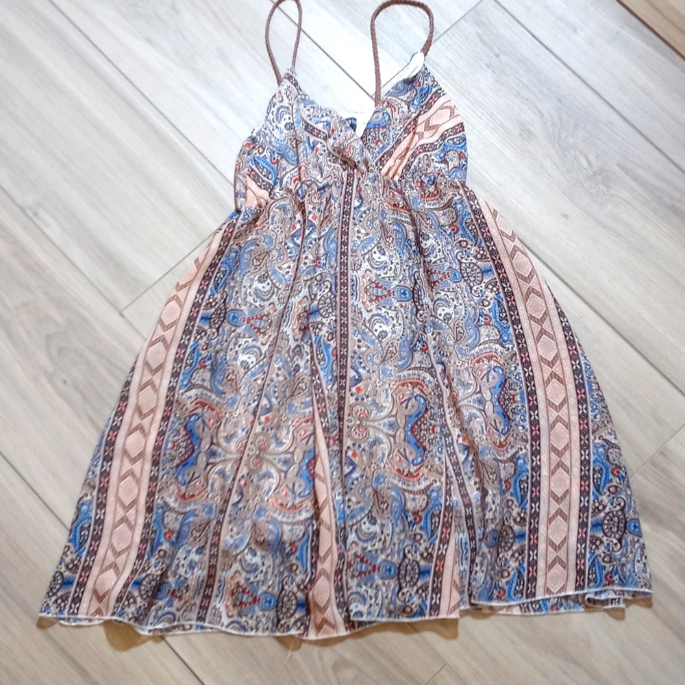 COPY - Boho paisley mini dress//Size S
